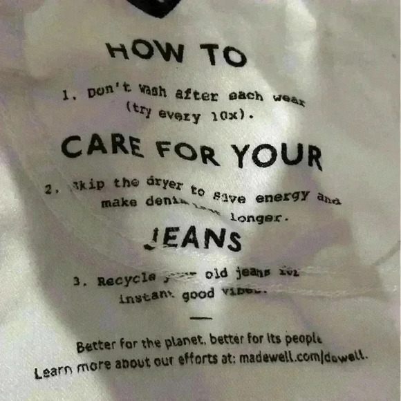 Madewell 10” high rise white skinny crop size 23 - Picture 11 of 14